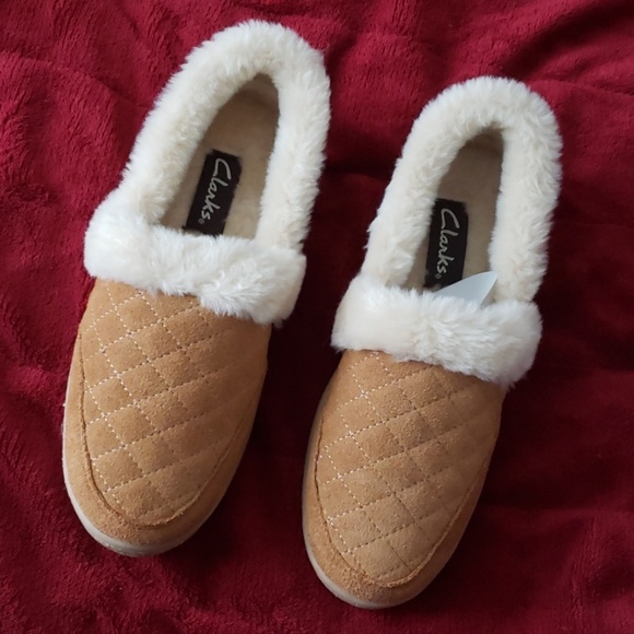 clarks indoor outdoor slippers womens